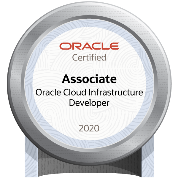 Oracle Cloud Infrastructure Developer Associate certification logo